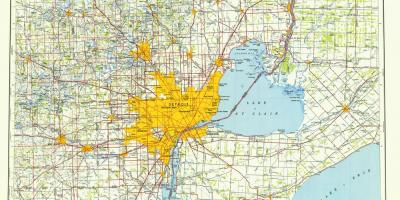 Detroit, AEB mapa