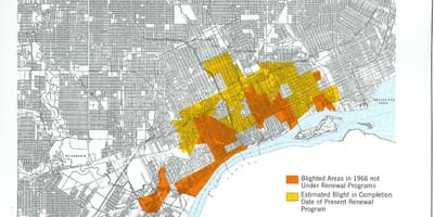 Mapa Detroit tizón